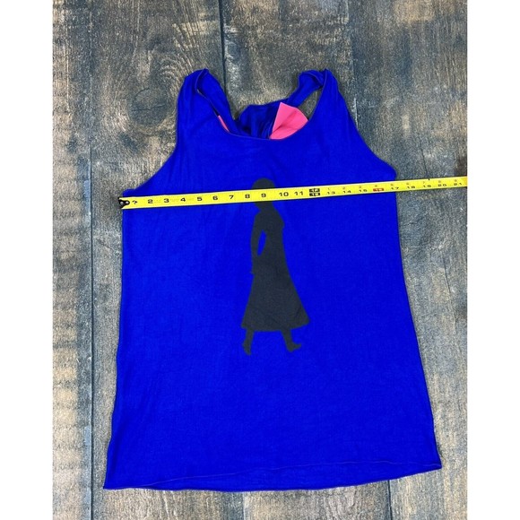 Dollys Bow Anna Princess Women’s Tank Top Size Medium, Blue With Pink Bow! - Picture 6 of 6